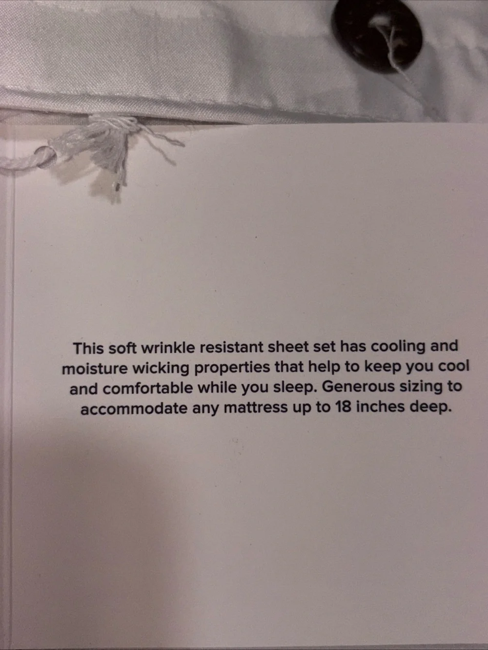 NWT UGG White Haven Twin Sheet Set Cooling Technology Super Soft